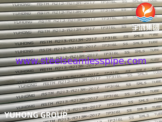ASME SA213 TP316L 35x2x8000MM naadloos gepekelde ketelbuis voor warmtewisselaars