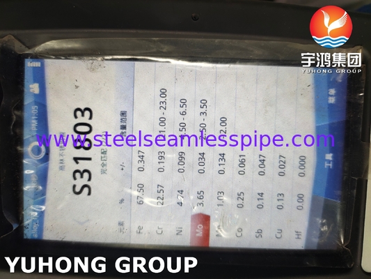 ASTM A789 S31803 Naadloos buisje OD 6-219mm Chloride-resistente chloor-alkaliverwerking