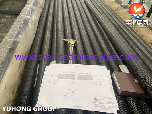 Asme Sa210 A1-groep koolstofstaal schalenbuizen met ingebouwde G-type aluminium schalen