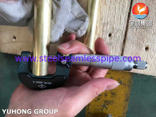 ASME SB111 C44300 Admiralty Brass Tube O61 koud afgewerkt voor warmtewisselaar