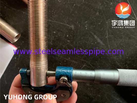 Koperen nikkellegering laagvingerige buis ASME SB111 UNS C70600 CuNi 90/10 voor schelpbuiswarmtewisselaar