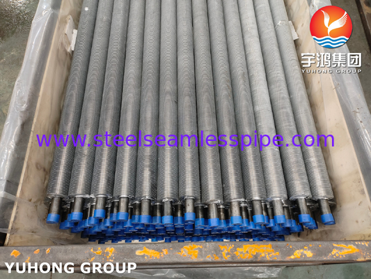 Extrudeerde vinnenbuis ASTM A179 koolstofstaalbuis ASTM B241 6063 Vinnen gegalvaniseerd voor een spaarmachine