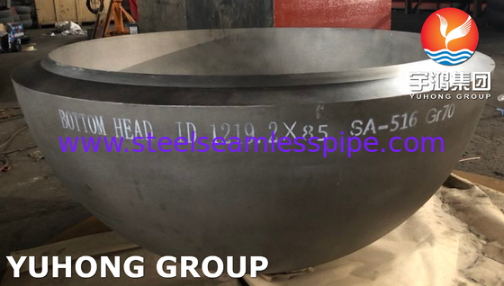 ASTM SA516 Gr.70 Bottom Head voor hogedrukwarmtewisselaars