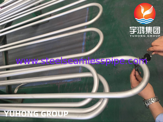 ASTM B444 Gr.2 INCONEL 625 naadloos U-buigwarmtewisselaarbuis voor warmtewisselaartoepassingen