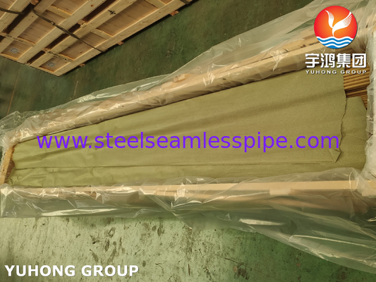 ASME SB111 C68700 Aluminium Messing Naadloze Buis O61 voor Warmtewisselaar Buisbundel