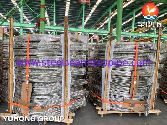 ASTM A269 TP316/316L Roestvrij staal warmtewisselaar spoelbuis helder geglooid