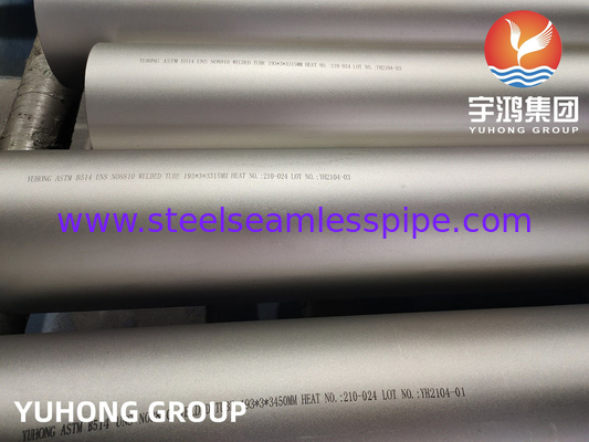 ASME SB514 Incoloy 800H Weld Tube nikkel-ijzer-chroom legeringen staal voor algemene corrosieve dienst
