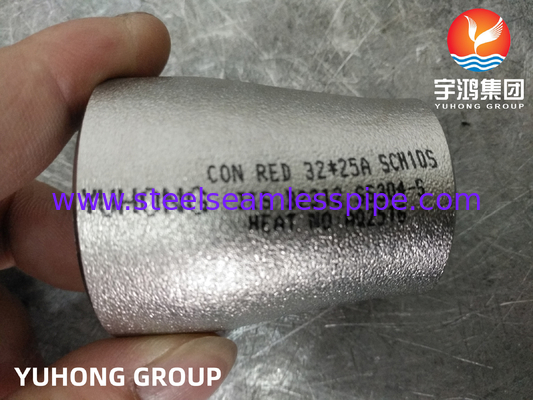 JIS B2312 SS304 Naadloos Butt Weld Reducer ECC Reducer