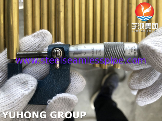 ASTM B111 C68700 Aluminium messingbuis Koperlegeringsbuis EN 10204/3.1B