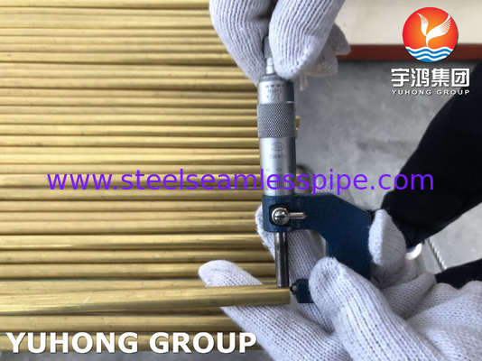 ASTM B111 C68700 Aluminium messingbuis Koperlegeringsbuis EN 10204/3.1B