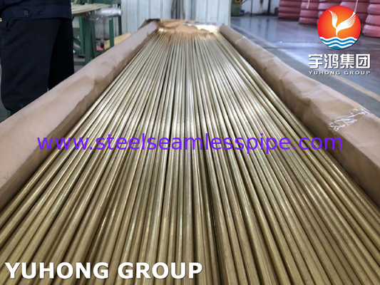 ASTM B111 C68700 Aluminium messingbuis Koperlegeringsbuis EN 10204/3.1B