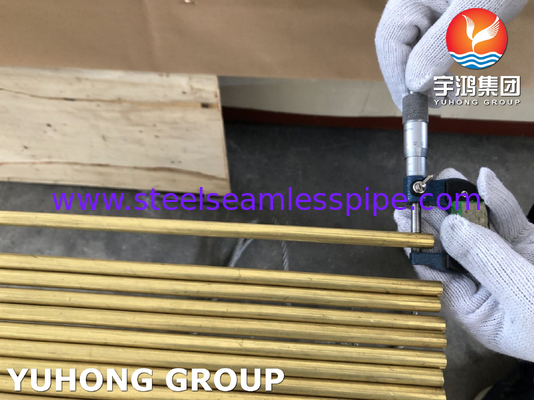 ASTM B111 C68700 Aluminium messingbuis Koperlegeringsbuis EN 10204/3.1B