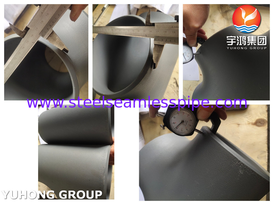 ASME B16.9 ASTM A234 WPB Lijsten voor buizen van koolstofstaal Lijsten met zwarte coating
