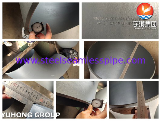 ASME B16.9 ASTM A234 WPB Lijsten voor buizen van koolstofstaal Lijsten met zwarte coating