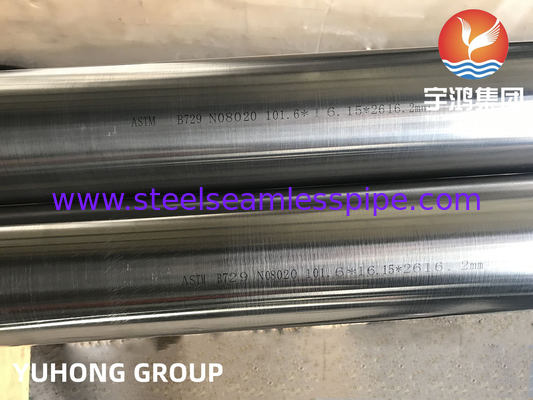 ASTM B729 nr. 8020 Alloy20 naadloos buisje