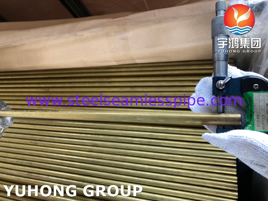 ASTM B111 C68700 / CuZn20Al2 naadloos aluminium messing buis voor warmtewisselaar