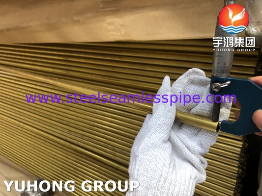 ASTM B111 UNS C68700 CuZn20Al2 Aluminium Messing Buis voor de Olie- en Gasindustrie