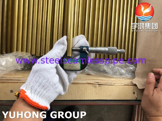 ASTM B111 C68700 / CuZn20Al2 naadloos aluminium messing buis voor warmtewisselaar