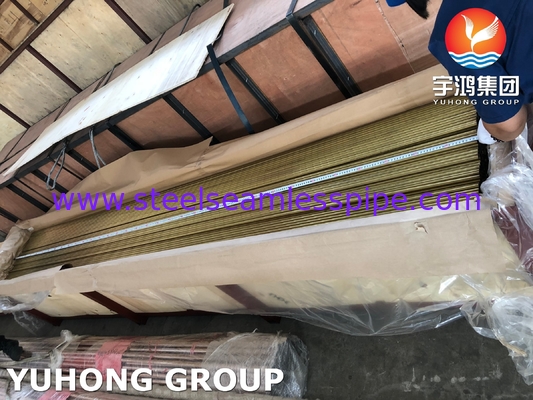 ASTM B111 C68700 / CuZn20Al2 naadloos aluminium messing buis voor warmtewisselaar