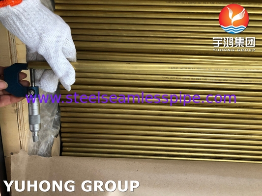 ASTM B111 C68700 / CuZn20Al2 naadloos aluminium messing buis voor warmtewisselaar