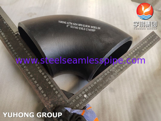 ASTM A234 WP9 Koolstofstaal 180 graden Elbow Butt Weld Fittings