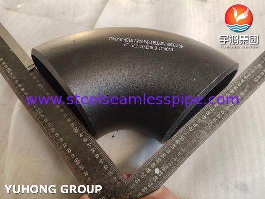 Achtersteel ASTM A234 WPB koolstofstaal 90/180 graden SR Elbow
