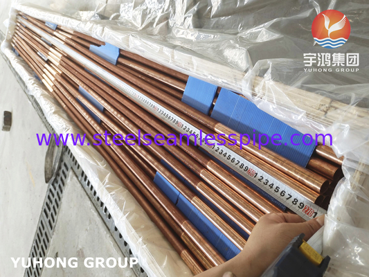 C12200 Integral Low Fined Tube Copper Alloy Fin Tube voor verdamper