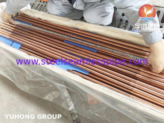C12200 Integral Low Fined Tube Copper Alloy Fin Tube voor verdamper