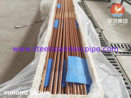C12200 Integral Low Fined Tube Copper Alloy Fin Tube voor verdamper