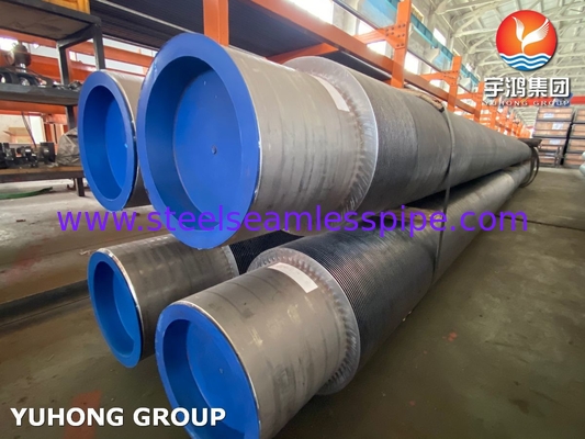 Vinnige buis ASTM A312 TP347H SS Strip Solid Fin Tube Voor Economizer
