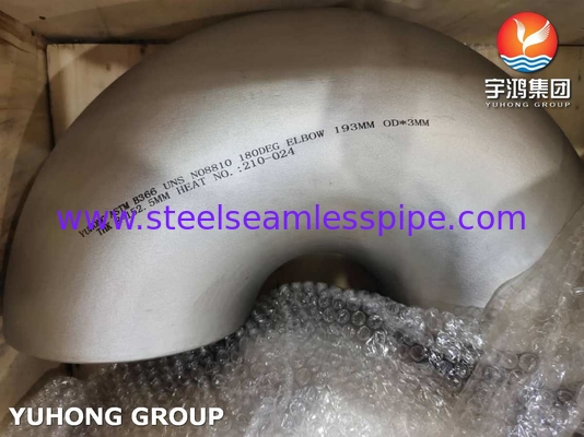 Amerikaanse standaard ASTM403 WP321 180 graden roestvrij staal buis Elbow B16.9