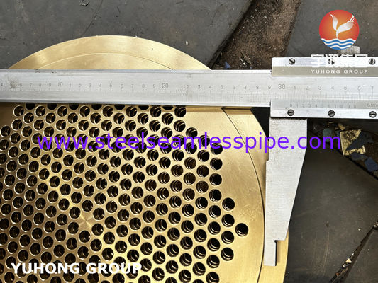 Maritiem Messing C46400 Tubesheet B171 Cuzn36sn1 Voor Maritieme Warmtewisselaar