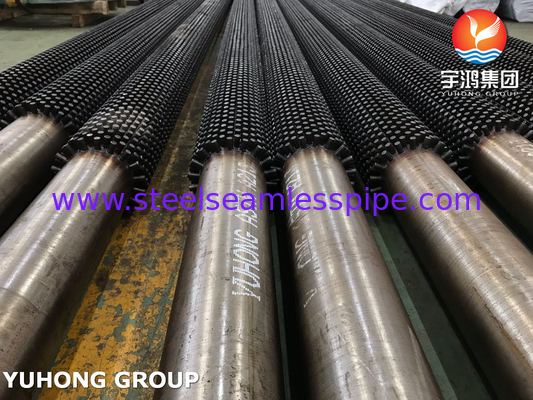 Studded Fin Pipe Alloy Steel Finned Pipe ASTM A213 T9 Carbon Steel Fin For Furnace
