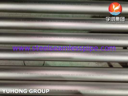 ASTM B407 legering 800 nikkel legering buis voor ketelwarmtewisselaar buisbundel