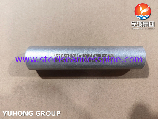 ASME B36.10 Pipe Nipple ASTM A790 UNS S31803 Seamless Duplex Steel Nipple