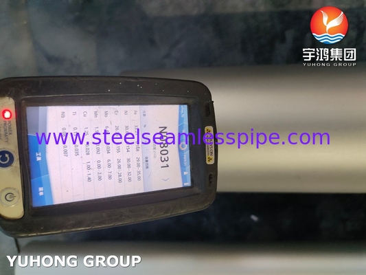 NICKEL ALLOY ASTM B619 EN 1.4562 UNS N08031 ALLOY 31 GESOLDEERDE buis
