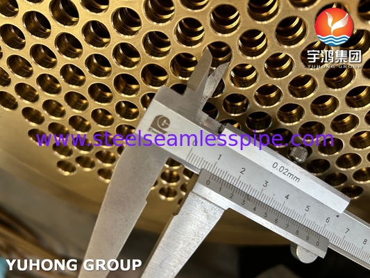 ASTM B171 C46400 Vaststaand buisblad Essentiële component voor warmtewisselaars
