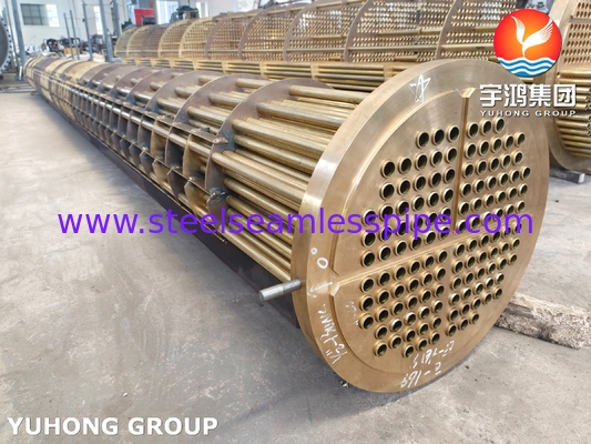 Koperen legering rechte buisbundel U gestempeld C68700 buis C46400 buisblad