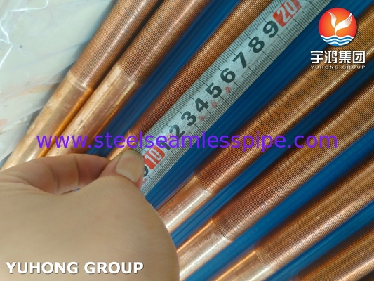 ASTM B111 UNS C12200 naadloos koperen buis warmtewisselaar laagvinnen buis