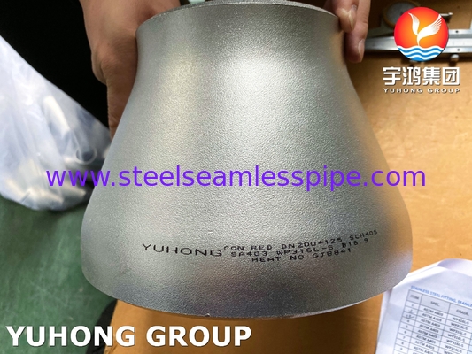 A403 WP316L Concentrische reducer roestvrij staal Butt Weld Fitting Piping Systems