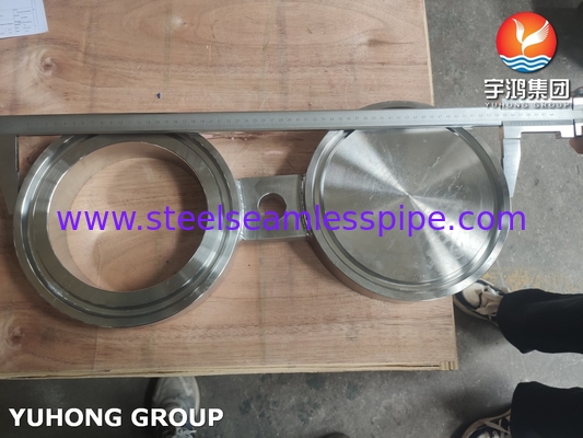 ASTM A182 F51 Duplex Steel Spectacle Blind Flange / B16.48 RTJ Figuur-8