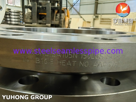 ASTM A105 / A105N Koolstofstaalslip op flens ASME B16.5 gesmeed SORF-flens