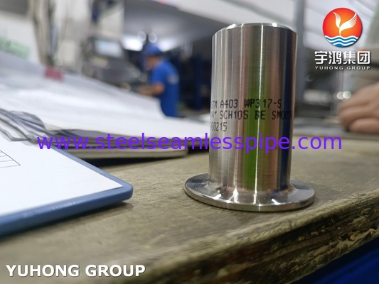 ASTM A403 WP317 Rustvrij staal stuw eind B16.9 Buttweld lap joint stub eind