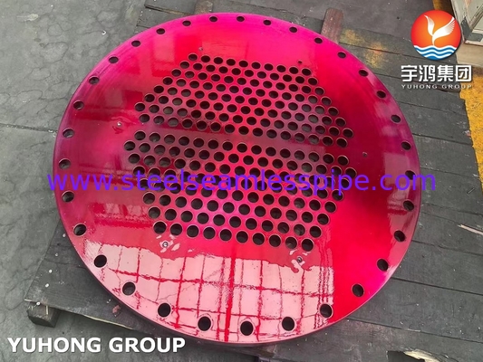 ASME SA240 SS304 Roestvrijstalen buisplaat voor warmtewisselaar