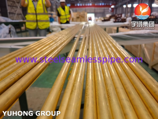 ASTM B111 ASME SB111 C68700 Aluminium messingbuis voor warmtewisselaar