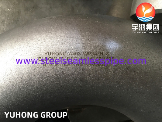 Roestvrij staal A403 WP347H-S 90 graden LR Elbow Butt Weld Fitting B16.9 Voor buisverbinding