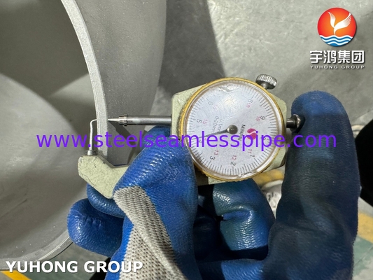 ASTM B366 UNS N08810 legering 800H Buttweld Fittings 180 graden terugbuiging