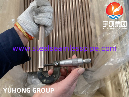 ASTM B111 C68700 C70600 C44300 C1200 voor warmtewisselaar, condensator, luchtkoeler, verwarmingssysteem