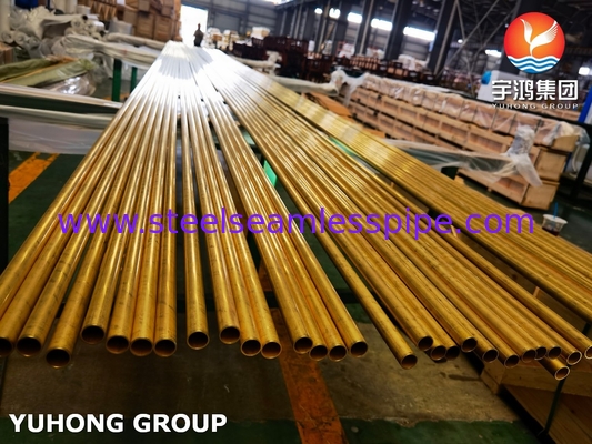 ASTM B111 UNS C68700 Aluminium messingbuis CuZn20Al2 Warmtewisselaarbuis