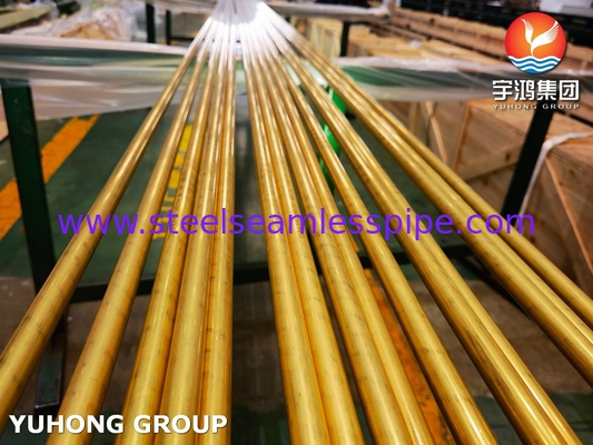 ASTM B111 UNS C68700 Aluminium messingbuis CuZn20Al2 Warmtewisselaarbuis